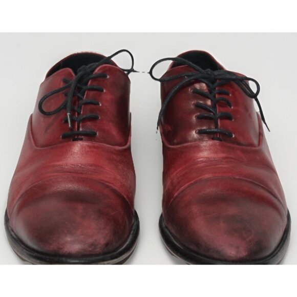Paul Evans US 9.5 Italian Burgundy Oxblood Leather Cap Toe Dress Oxford Shoes main image 5